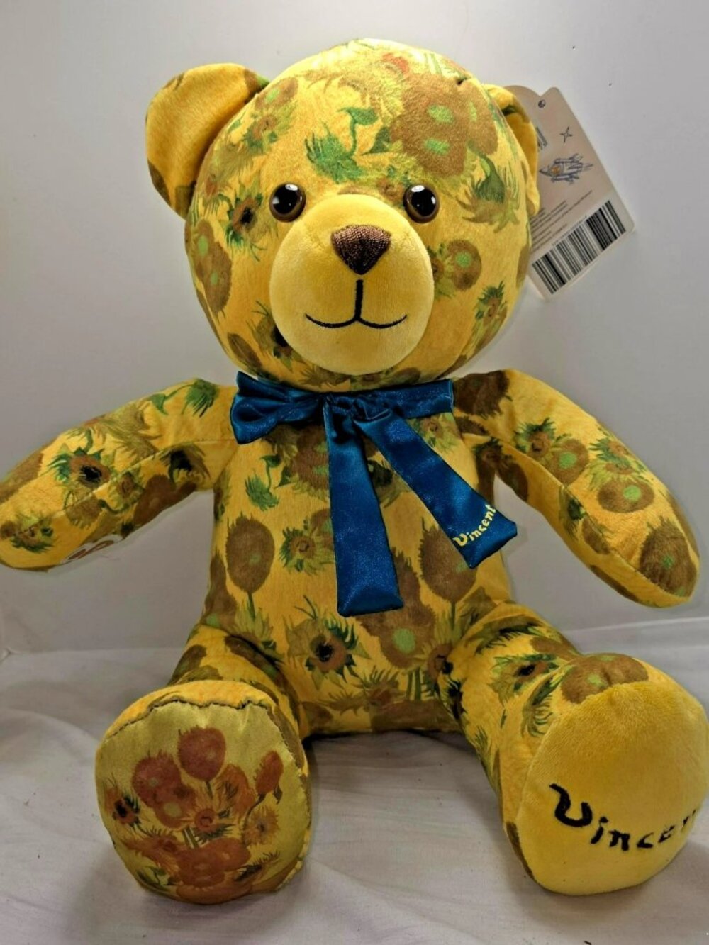 Build-A-Bear Workshop Van Gogh Museum Amsterdam Plush Bear Sunflower Bow